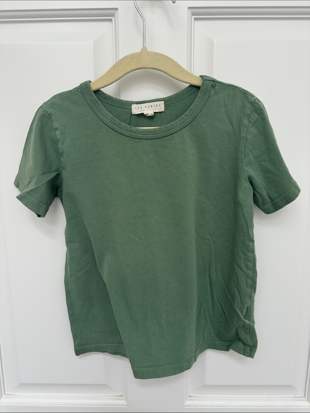 Les Gamins Green Short Sleeve Tee Size 4/5